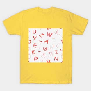 Alphabet letter pattern T-Shirt